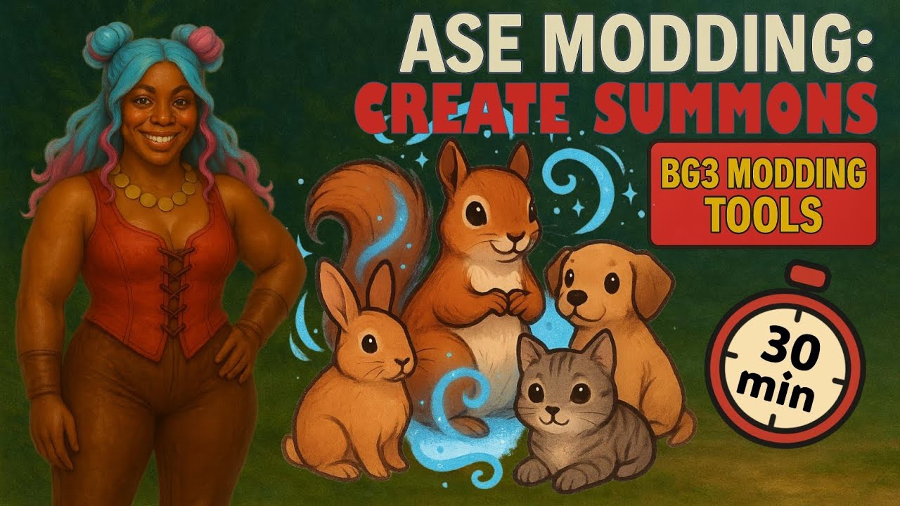 ASE Modding 1: Make your own SUMMONS (BG3 Modding Tools)