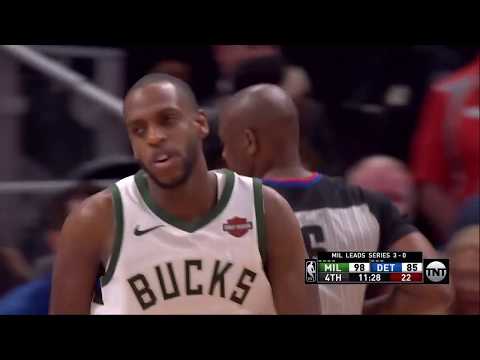 Eric Bledsoe All Game Actions 04/22/2019 Milwaukee Bucks vs Detroit Pistons Highlights