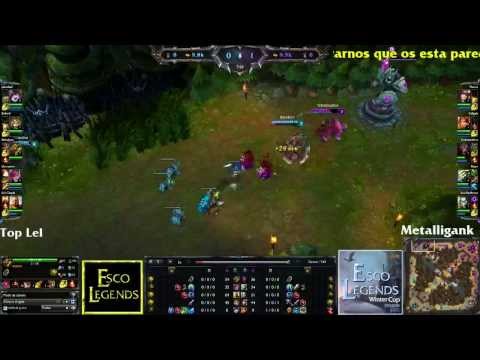 @ESCOLEGENDS #WinterCup - Top Lel VS Metalligank