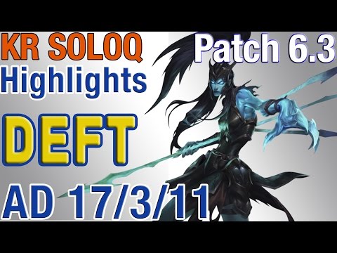 EDG Deft - Kalista vs Lucian - S6 Kr LoL Ranked Highlights #44