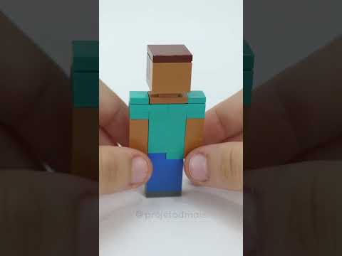 Projeto Dmais - LEGO STEVE MINECRAFT!!! tutorial