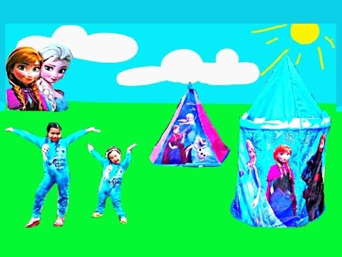 Frozen Kingdom Backyard Playground Surprise Kids Toys Movie Videos 2016 Family Fun Activities Video