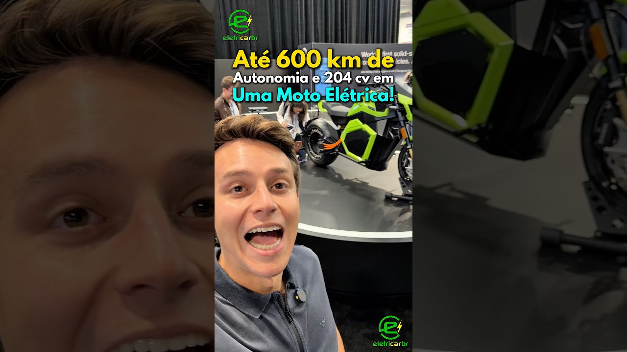 Até 600 km de Autonomia e 204 cv em Uma Moto Elétrica!⚡️