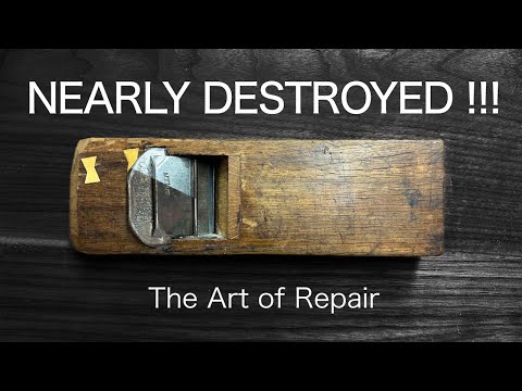 I tried an Art Form that took over Japan in 2010 | KINTSUGI on Wood — 鉋 | 失敗寸前だった修復