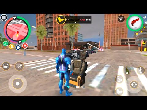 Rope hero new version | Mission new city cursed place with transformer ball | Games on HD gameplay