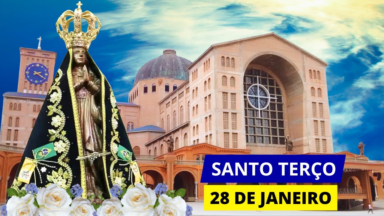 SANTO TERÇO DE APARECIDA DE HOJE - 28/01/2025 | MISTÉRIOS DOLOROSOS | TERÇA-FEIRA