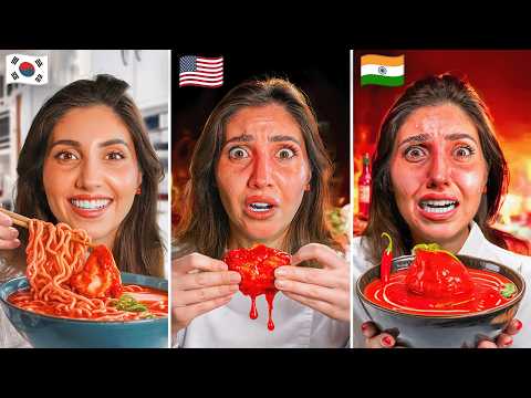 Eating the SPICIEST Foods from Around the World!