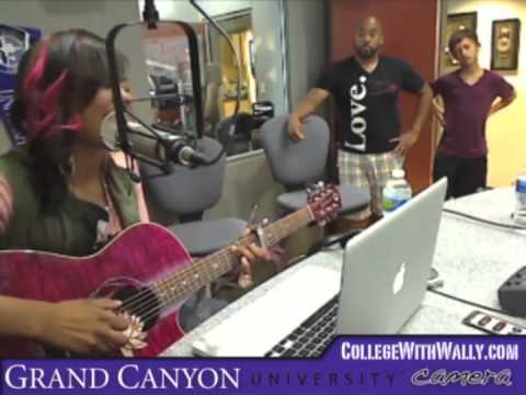 Jamie Grace, tobyMac and Gabe Real on the Grand Canyon University Web Cam