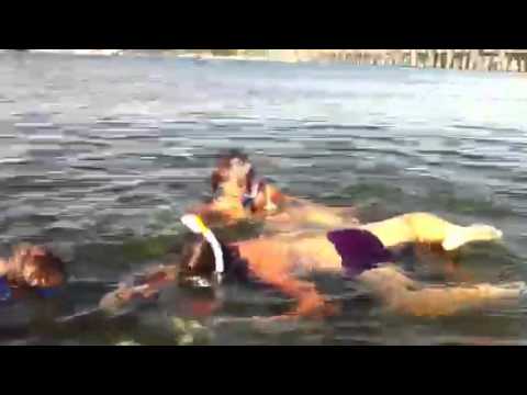 Two girls snorkeling in Destin, FL
