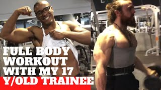 BULLYING MY TRAINEE IN FRANCE WITH FULL BODY WORKOUT (english subtitles available)