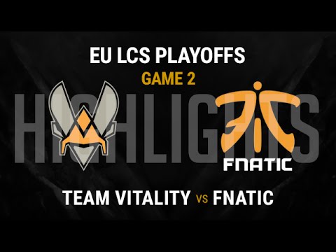 Fnatic vs Vitality Game 2 - Highlights EU LCS Playoffs Quarterfinals Spring 2016 - FNC vs VIT