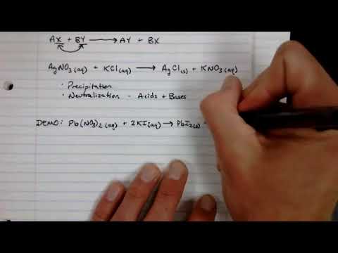 Precipitation, Metathesis Reactions and Net Ionic Equations