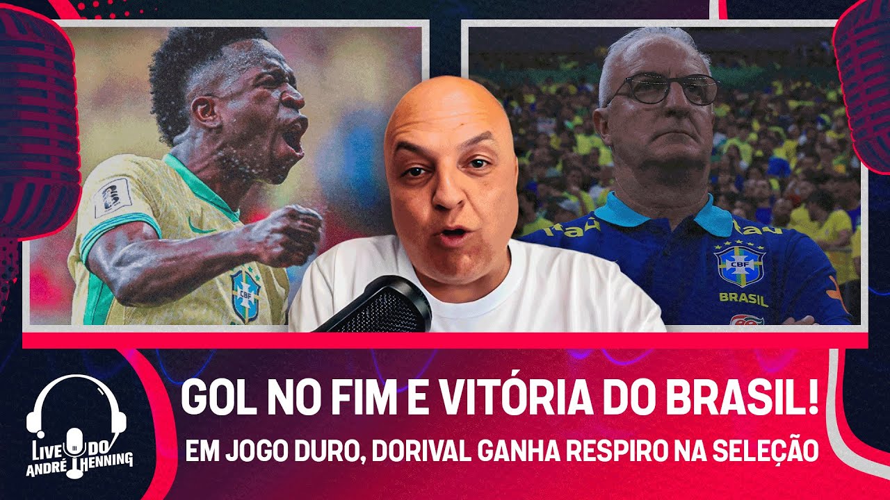 VINI JR MARCA NO FIM E SALVA SELEÇÃO CONTRA A COLÔMBIA NAS ELIMINATÓRIAS; NATIONS LEAGUE E MAIS!