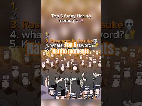 Top 5 funny Naruto moments Part 140 #shorts #naruto #top5