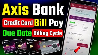 Axis Bank Credit Card Payment Kaise Kare | Axis Bank Credit Card Payment Due Date