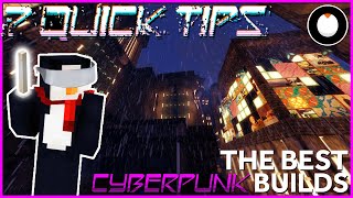 7 Quick Tips for the BEST Minecraft CYBERPUNK Builds