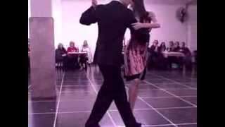Julio Bassan y Paola Patocchi @ Floreal Milonga ~ Sept 15 2013, Osvaldo Pugliese - "Pata Ancha"