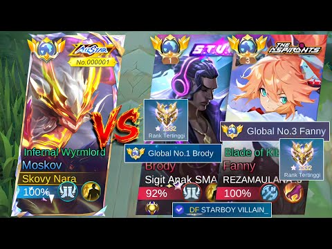 SCARY😱 CRASHING GLOBAL No.1 AND 3!! STAR 1300! CRAZIEST MATCH OF ALL TIME, VERY HARD GAME!! ~ MLBB