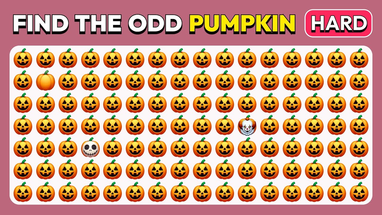 Find the ODD Emoji Out - Extreme Halloween Challenge 🎃👻🦇