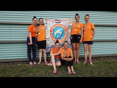 Goud voor Synchroonzwemmen De Meeuwen * Uitvoeringenwedstrijd 2 juli 2022 Mijdrecht * AGE II - B