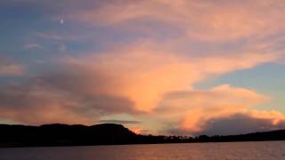 preview picture of video 'Autumn Sunset Loch Leven Kinross Perthshire Scotland'