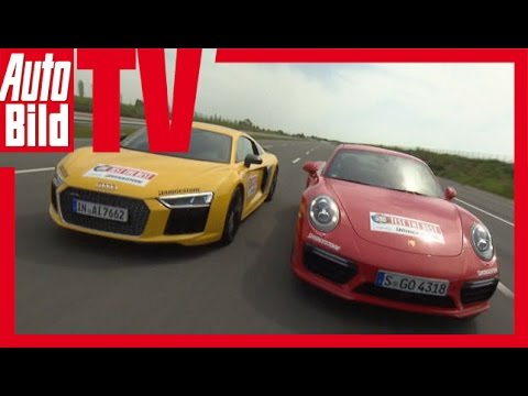 Audi R8 vs Porsche 911 Turbo S - Fahrbericht/ Review/ Test/ Sound
