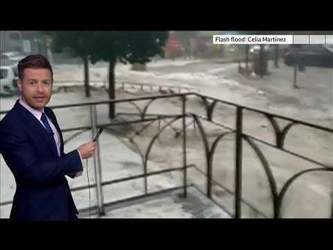 Weather Events 2019 - Flood & Hurricane Dorian? (Spain & Caribbean) - BBC - 27th August 2019