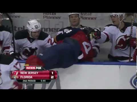 Ilya Kovalchuk hits Keaton Ellerby into the bench [HD]