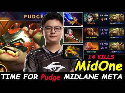 MidOne - [Pudge] MIDLANE SUPER TANK ANNOY HERO Core Meta Dota 2 7.22 Pro Gameplay