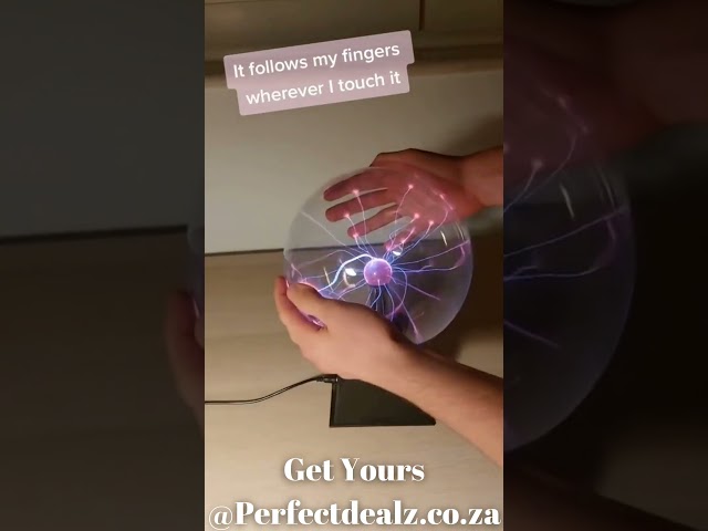 Vídeo relacionado con Joy Depot Bola de plasma sensible al tacto USB/batería Power Plasma Lamp Magic Sphere Globe Decoración de la atmósfera Luz