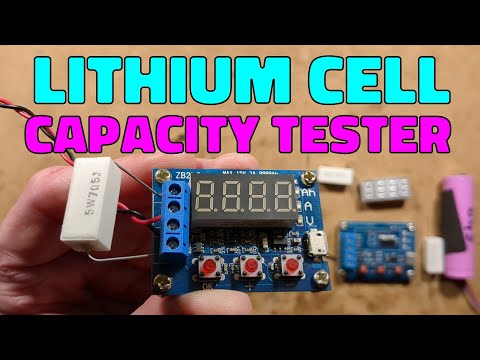 Lithium cell (and battery) capacity tester with clever circuitry