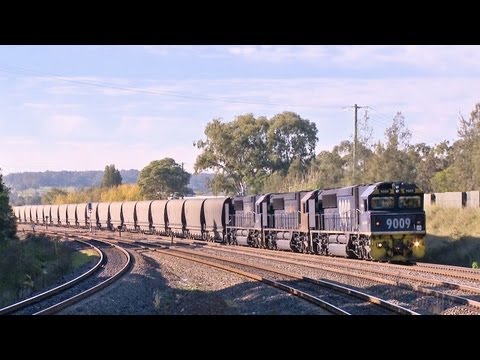 Pacific National Coal Train with 90 Class Locomotives - PoathTV Australian Railways & Railroads