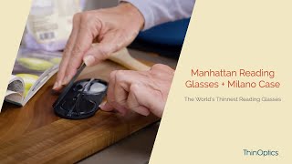 Manhattan Reading Glasses + Milano Case | ThinOptics | Readers + Reading Glasses
