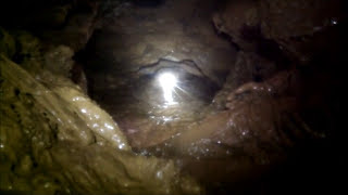 Caving, A very muddy dig at Upper Flood in the Mendip Hills