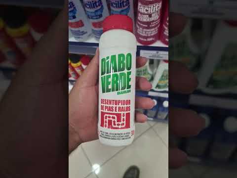 Desentupidor de pia Diabo verde