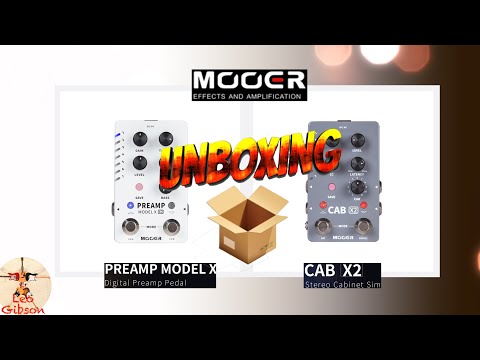 MOOER PREAMP Model X and CAB X2: UNBOXING!