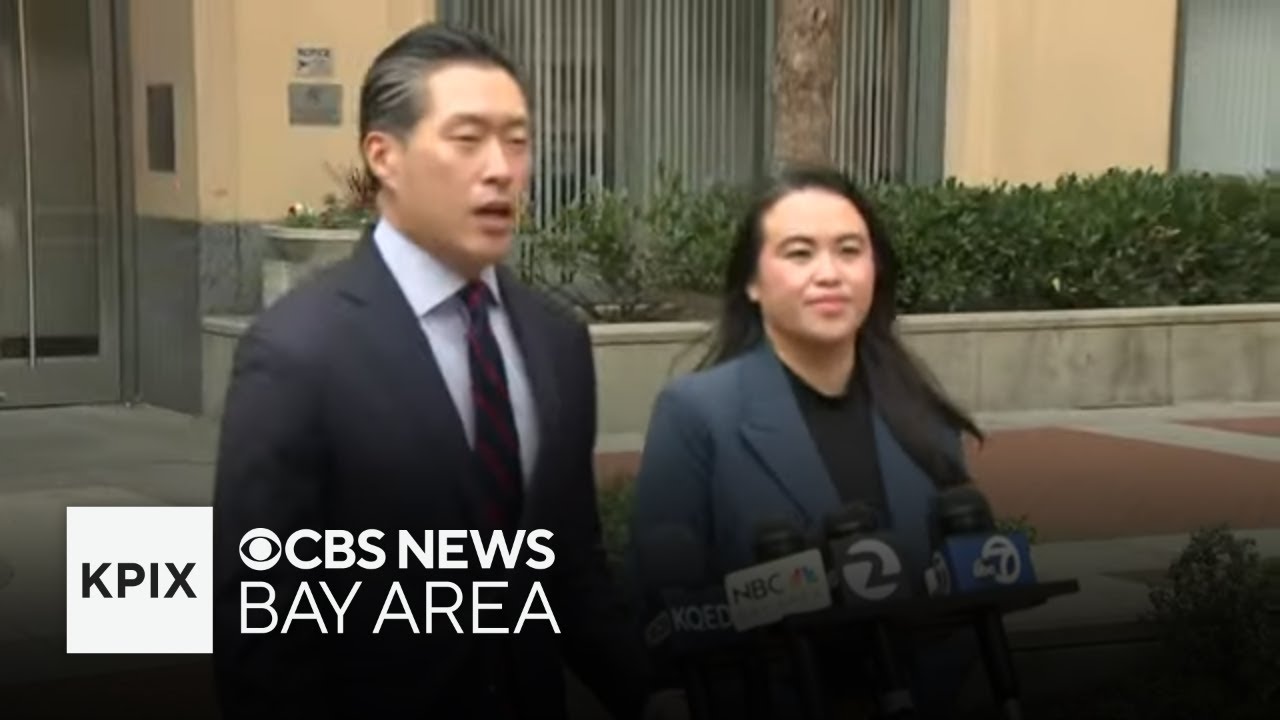 Recalled Oakland Mayor Sheng Thao's attorney Jeff Tsai speaks outside courthouse