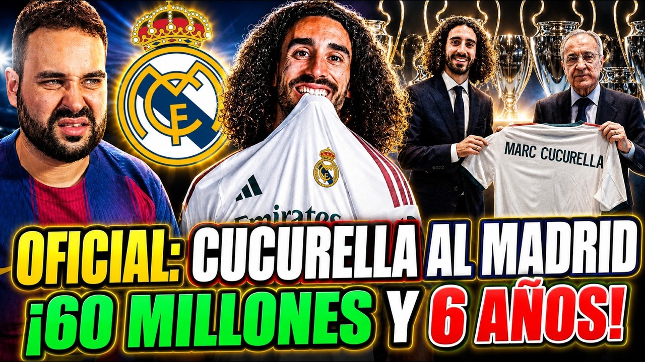 🚨¡YA es OFICIAL! CUCURELLA NUEVO JUGADOR del REAL MADRID ¡60 MILLONES! TODOS los DETALLES - OPINIÓN