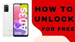 How to unlock Samsung Galaxy A03s AT&T, Cricket, T Mobile, MetroPCS