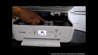 CANON PIXMA TS5151: CHANGING INK CARTRIDGES