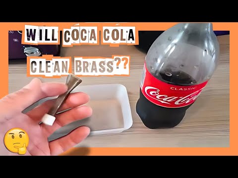 Cleaning brass with coke