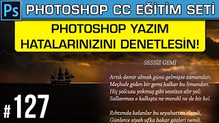 127: Photoshop Yazım Hatalarınızı Denetlesin! | Metinde Bul Değiştir | Ara | Photoshop Dersleri