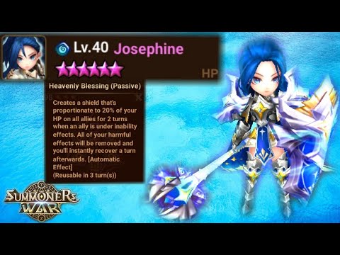The Control Power Of Josephine (Water Paladin) - Summoners War