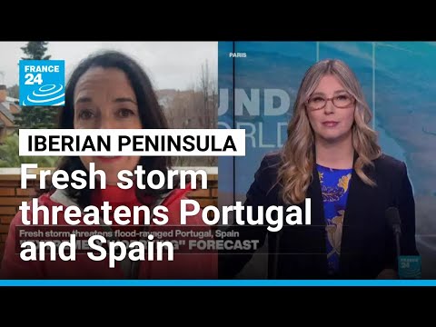 Fresh storm threatens flood-ravaged Portugal, Spain • FRANCE 24 English