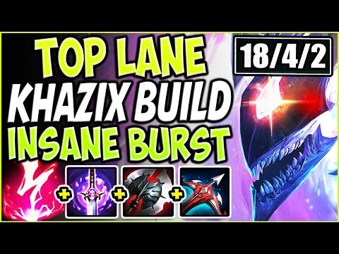 TOP LANE KHA'ZIX SEASON 9 BUILD 🔥 INSANE BURST DAMAGE 🔥 TOP Khazix Season 9 League Of Legends