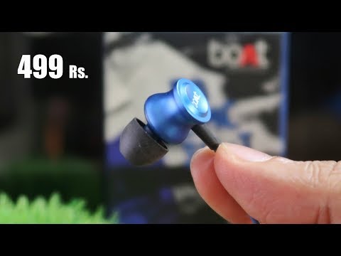 BEST BUDGET EARPHONES ? Boat 152 Earphones Unboxing and Review