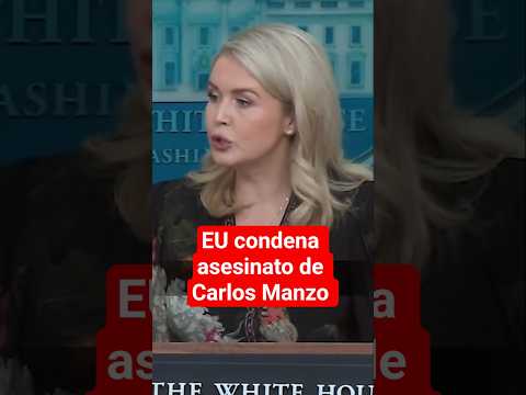 Gobierno de Donald Trump condenó el asesinato de Carlos Manzo, alcalde de Uruapan #shorts #short