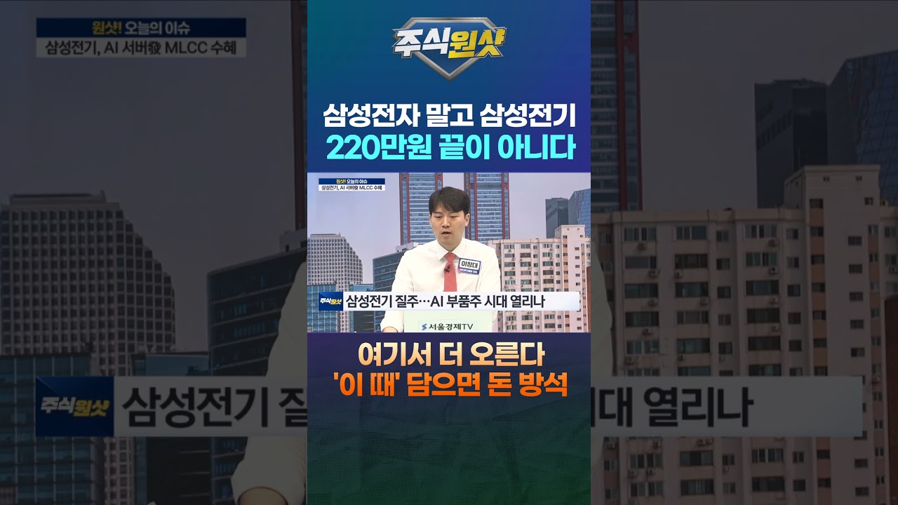 삼성전자 말고 삼성전기 220만원 끝이 아니다 여기서 더 오른다 '이 때' 담으면 돈 방석