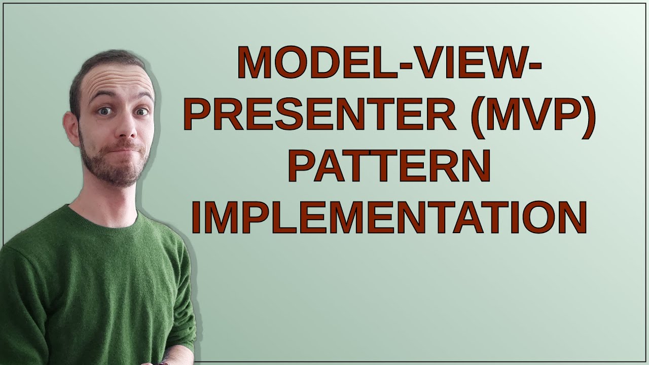 Codereview: Model-View-Presenter (MVP) pattern implementation