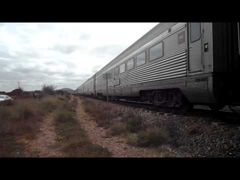NR116 on "The Ghan" at Port Germein 14-9-2012